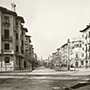 1945 -Capuchinos -Carlos III desde la actual plaza de las Merindades